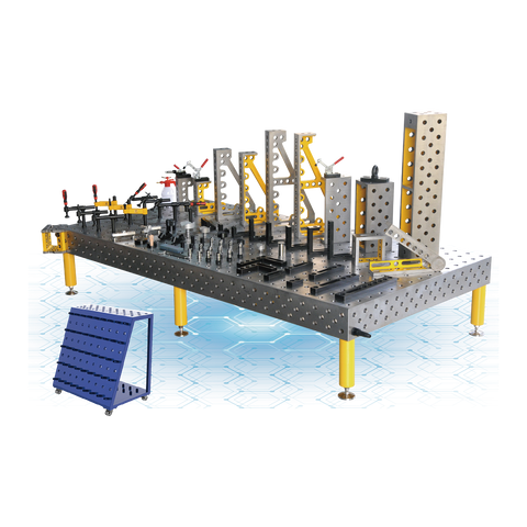 Зварювальний стіл 3D GM 25 мм на опорах 2000x2000 мм &Oslash;25 мм сітка 100x100 мм GM-SWK28-10011 фото